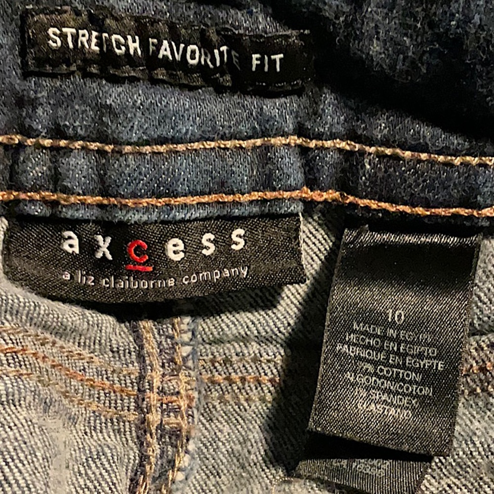 Axcess Cotton Blend Blue Jeans Size 10 - Picture 6 of 8